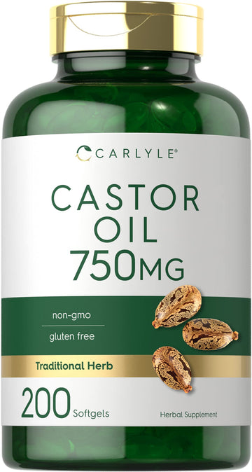 Carlyle bottle front label showing product name and count for clear identification