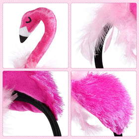 CARMELIT flamingo headband close-up of texture highlighting durable material