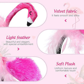 CARMELIT flamingo headband side profile demonstrates comfortable fit and shape