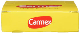 Carmex Classic jar opened showing smooth balm texture for fast soothing