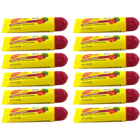 Carmex Fresh Cherry front view showing 12 tubes and clear labeling for easy grab-and-go