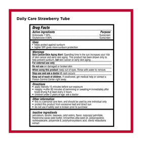 Carmex ingredient label close-up showing product details and transparency