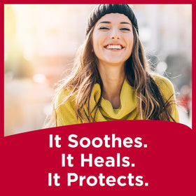 Carmex label close-up highlighting SPF 15 for sun protection