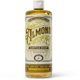 Carolina Castile Soap almond front packaging showing label and size benefit