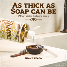 Carolina Castile Soap almond being used in shower showing gentle cleansing benefit