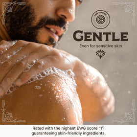 Carolina Castile creamy lather close-up demonstrating gentle, rich foam