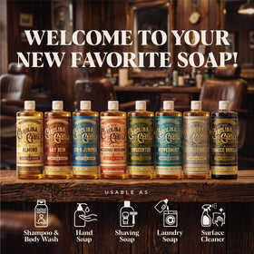 Carolina Castile Soap in a shower lifestyle setting showing aromatic daily use benefit