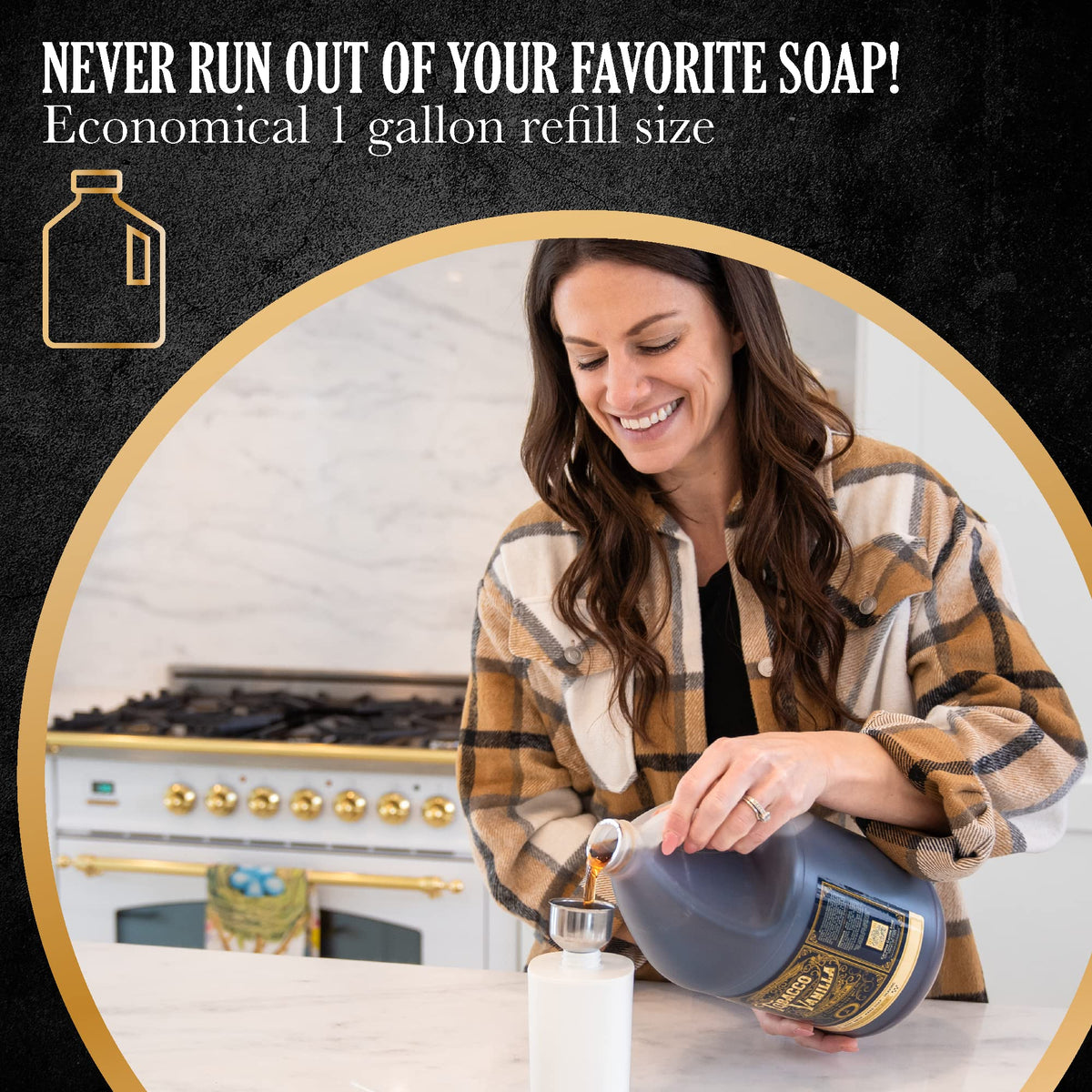 Carolina Castile styled shower shelf showing warm scent complementing decor