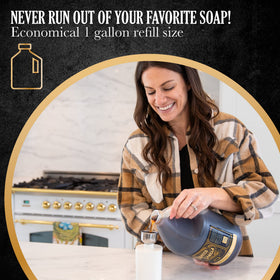 Carolina Castile styled shower shelf showing warm scent complementing decor