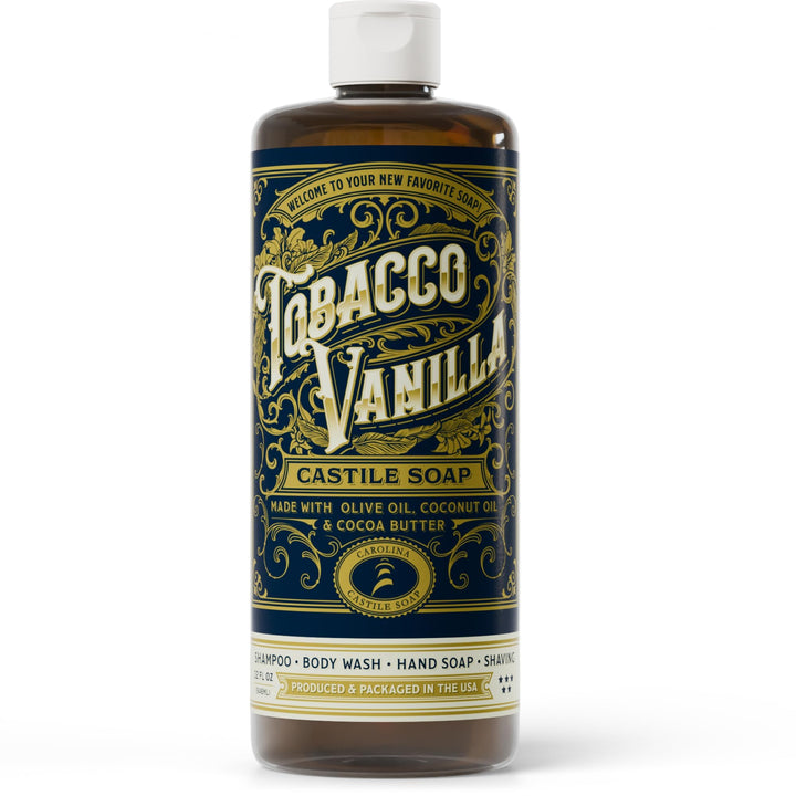 Carolina Castile Soap front packaging showing bottle and label for clear identification and trust