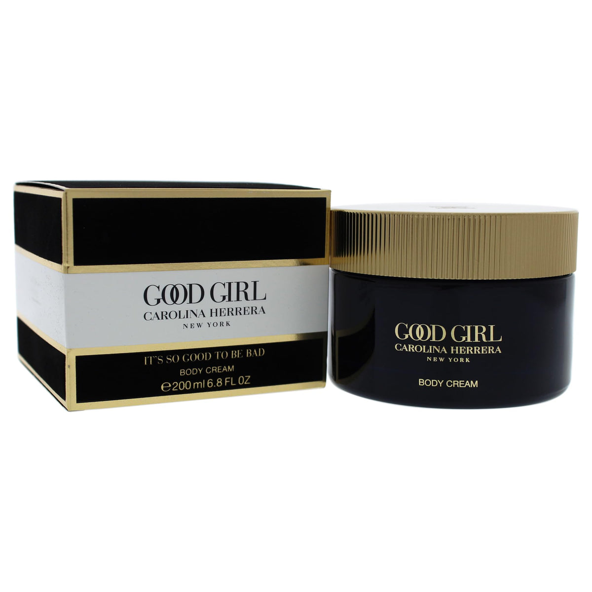 Carolina Herrera jar in hand for size comparison and easy travel convenience