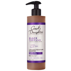 Carol's Daughter front bottle view showing recognizable Black Vanilla branding and easy use