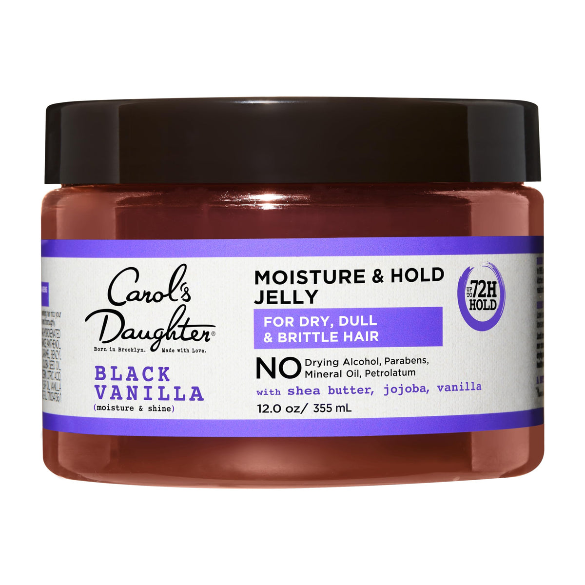 Carol's Daughter Black Vanilla jar front packaging showing product name and size for quick identification and shelf appeal