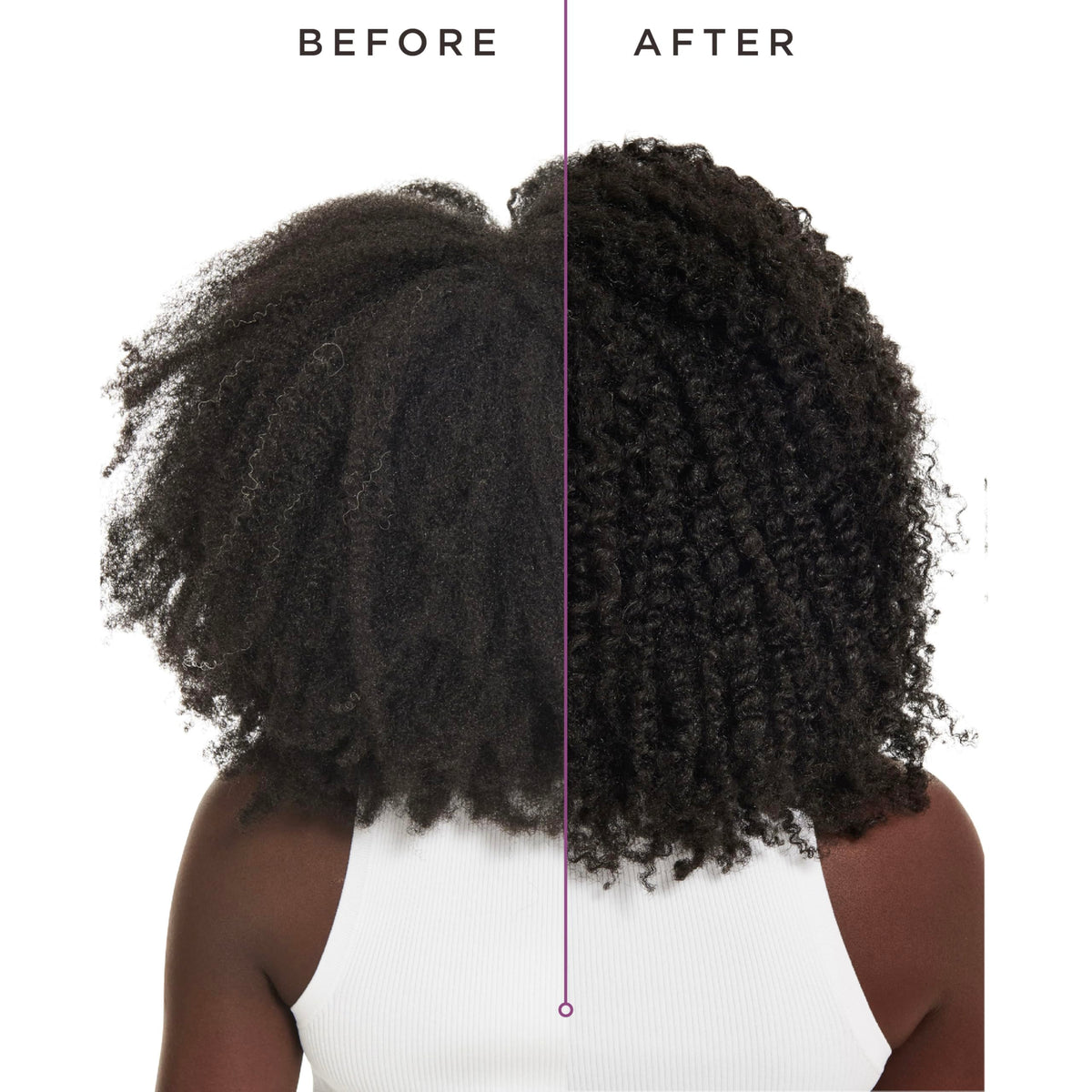 Carol's Daughter being applied to curly hair for easier detangling
