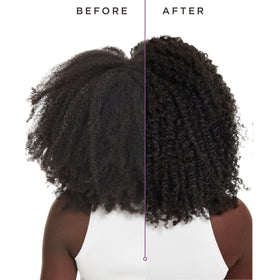 Carol's Daughter being applied to curly hair for easier detangling