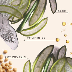 Carol's Daughter label closeup highlighting soy protein and vitamin B5