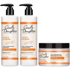 Carol's Daughter coco crème front packaging showing the three-piece moisturizing set and ingredients
