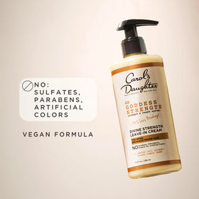 Carol's Daughter styled curly hair lifestyle photo showing defined, moisturized curls