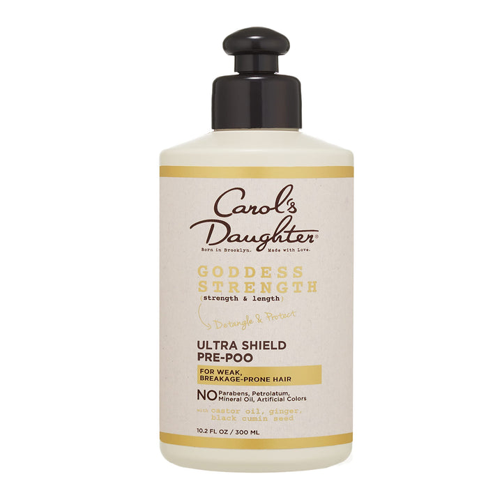 Carol's Daughter front packaging showing 10.2 fl oz and protective pre-poo benefits