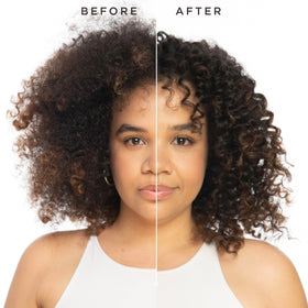 Carol's Daughter styled curls demonstrating elongated, defined waves benefit