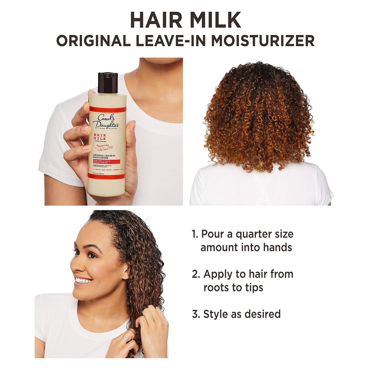 Carol's Daughter cream on hand ready to apply for instant slip