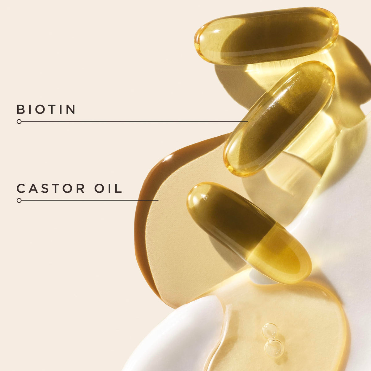 Carol's Daughter ingredients label detail showing biotin and castor oil
