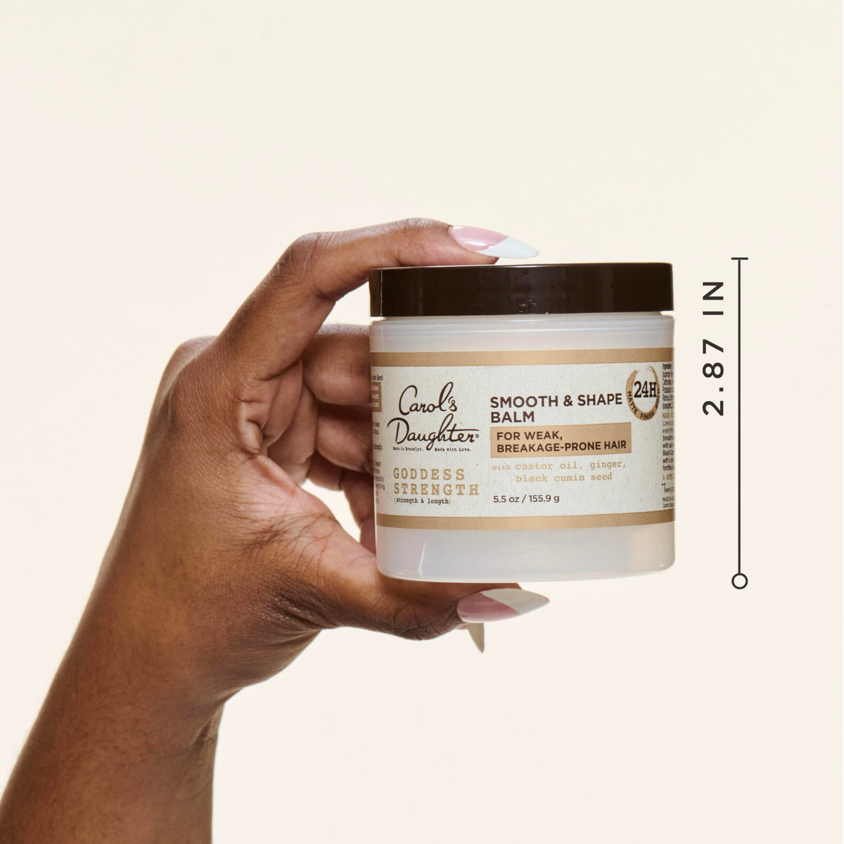 Carol's Daughter open jar showing creamy texture and ease of use