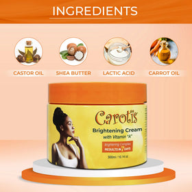 CAROTÏS cream texture close-up showing silky absorbent finish benefit