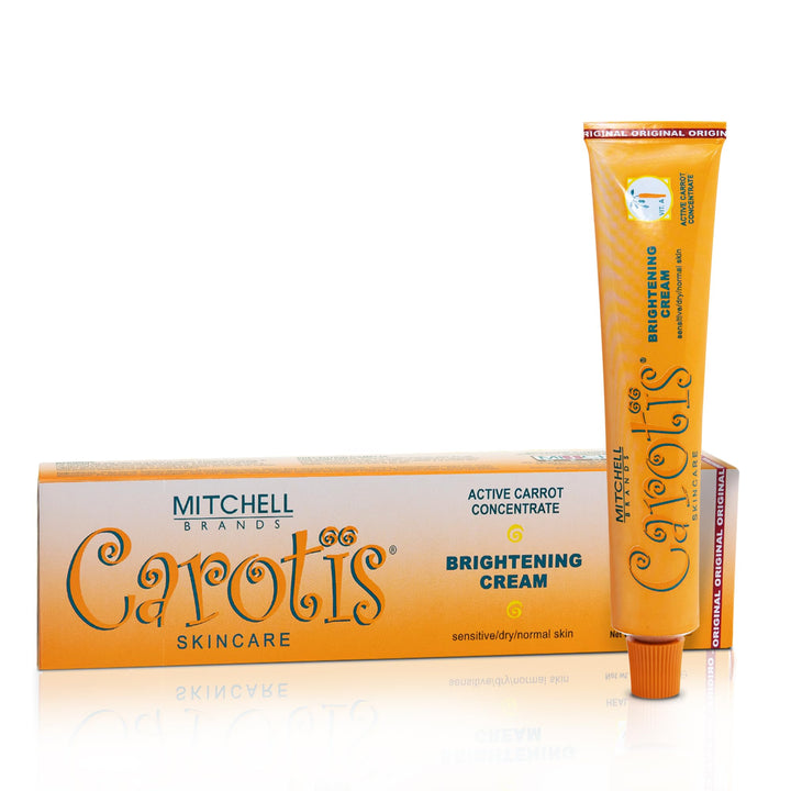 CAROTÏS jar front view showing product and benefit of brightening