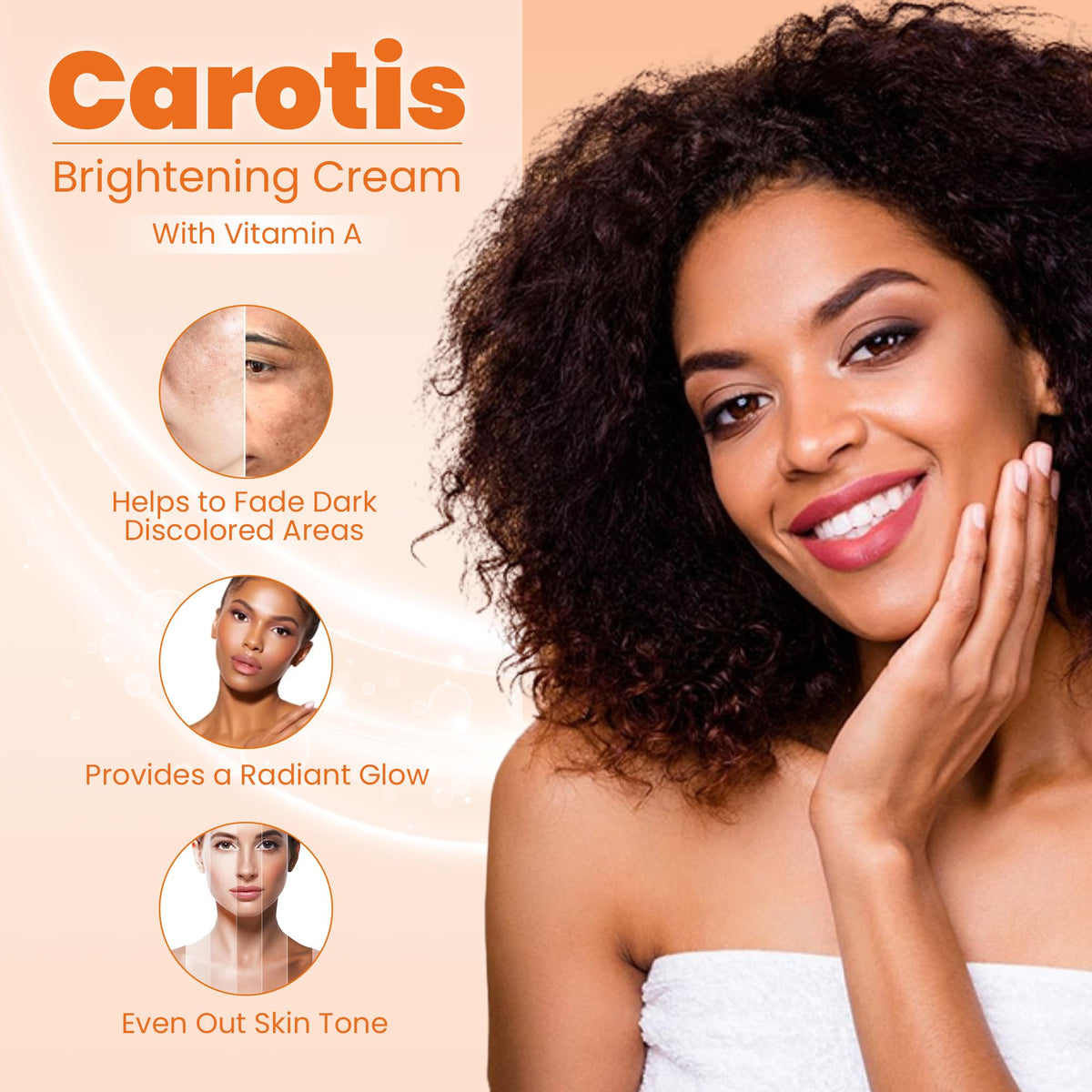 CAROTÏS jar open top view revealing creamy interior for easy scoop benefit