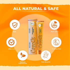CAROTÏS label close-up featuring active ingredients and clarity
