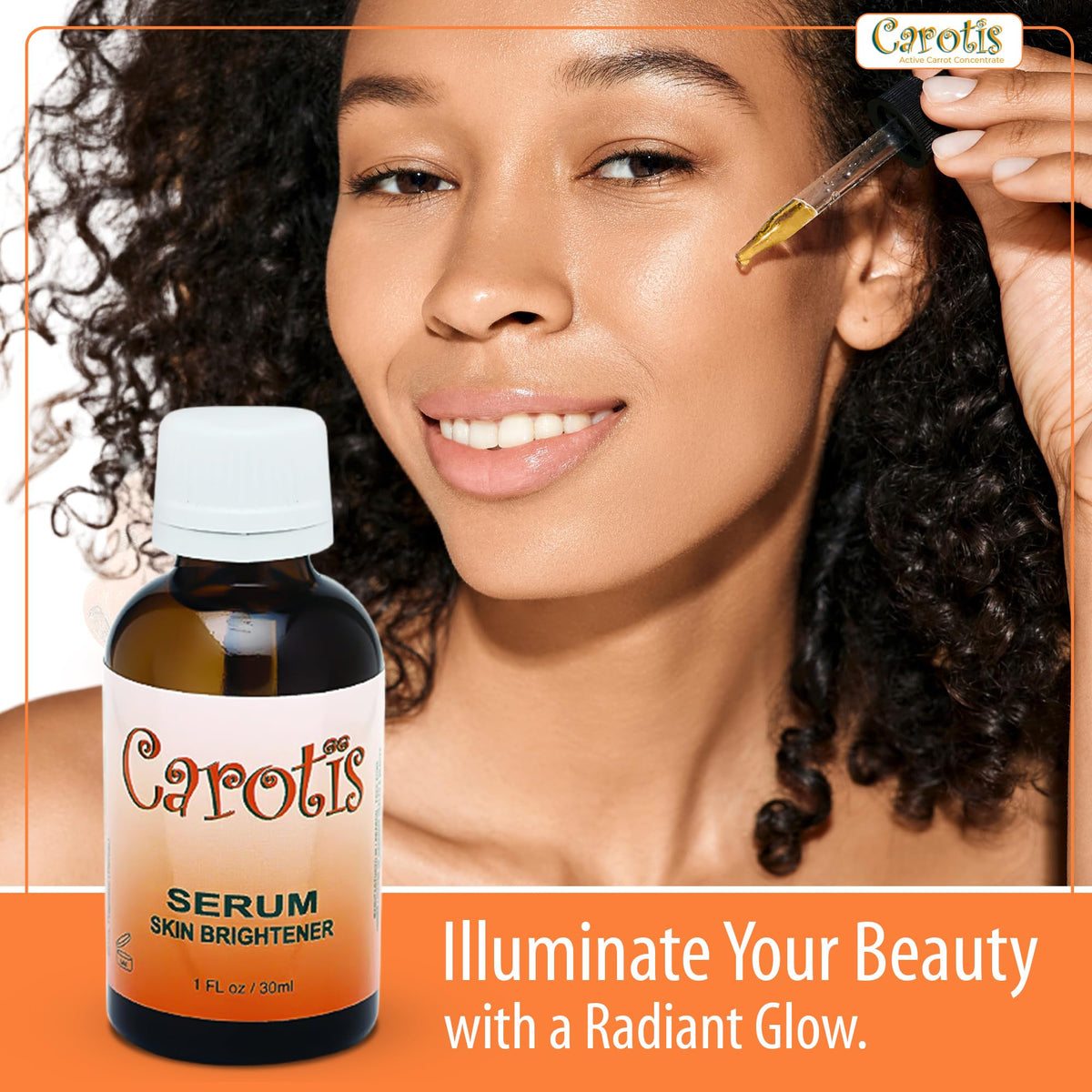 CAROTÏS on bathroom vanity in night routine setting promoting evening use