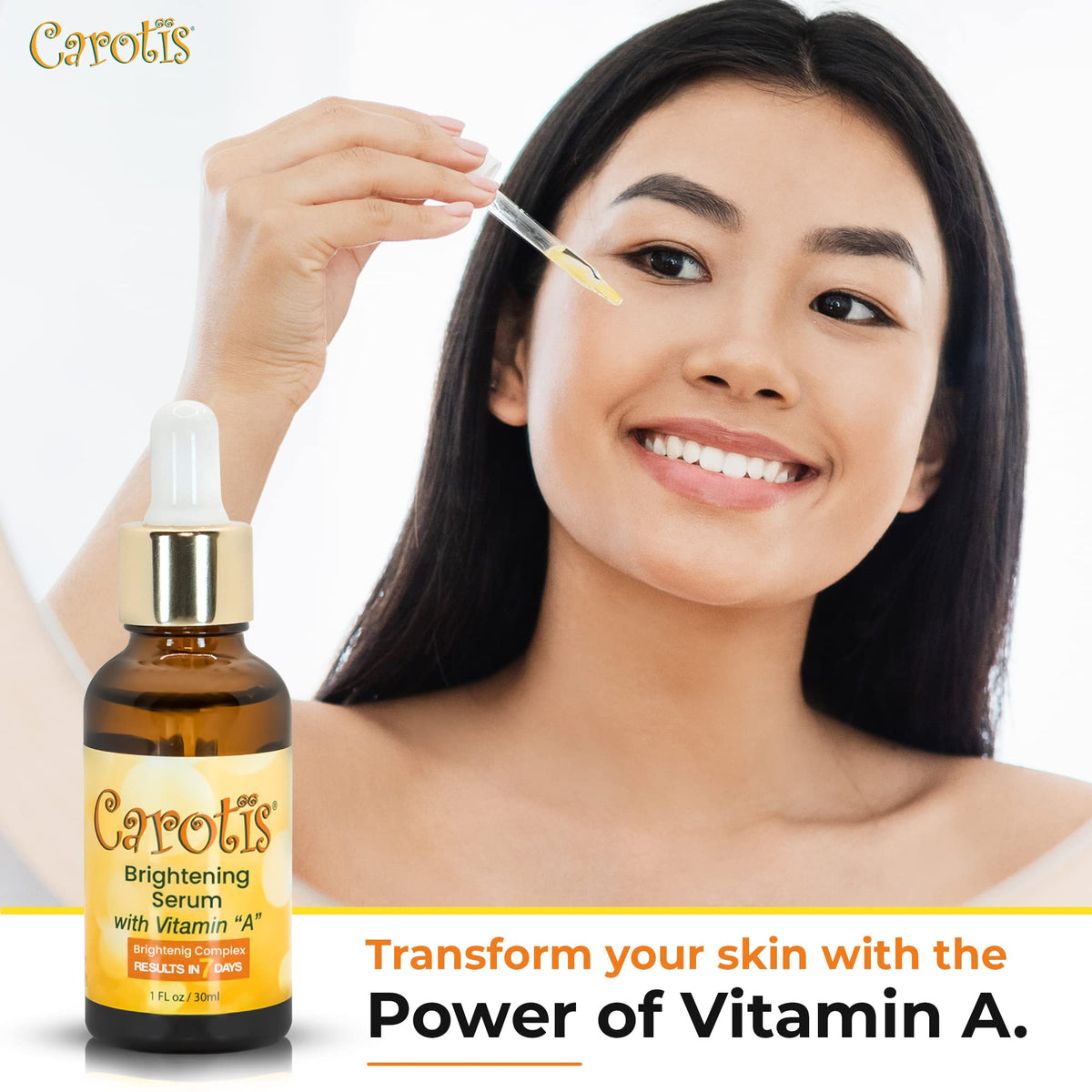 CAROTÏS applied to back of hand illustrating spot treatment and hydration