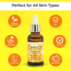 CAROTÏS bottle beside coin showing 30 ml size and travel-friendly benefit