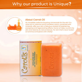CAROTÏS soap held in hand demonstrating bar size and easy grip