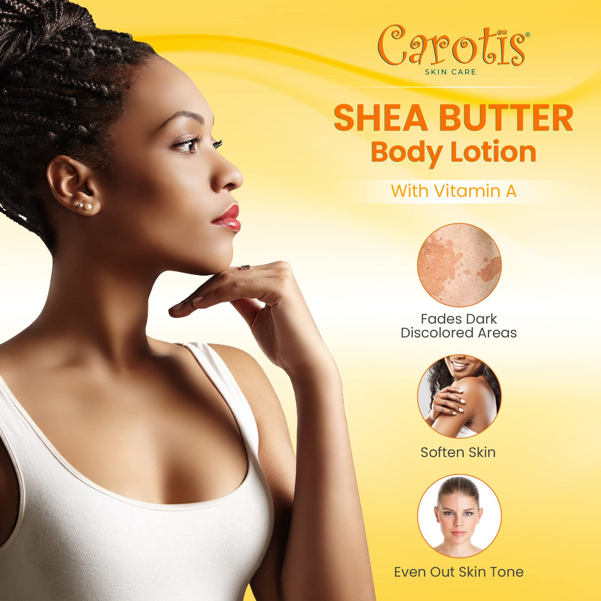CAROTÏS smooth lotion texture swatch displaying quick absorption and non-greasy finish