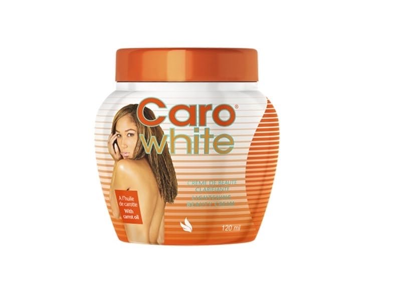 Generic Carowhite front jar view showing label and compact 120ml size benefits