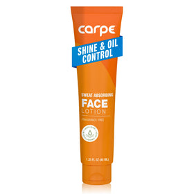 Carpe front packaging showing tube and brand, clear matte finish benefit