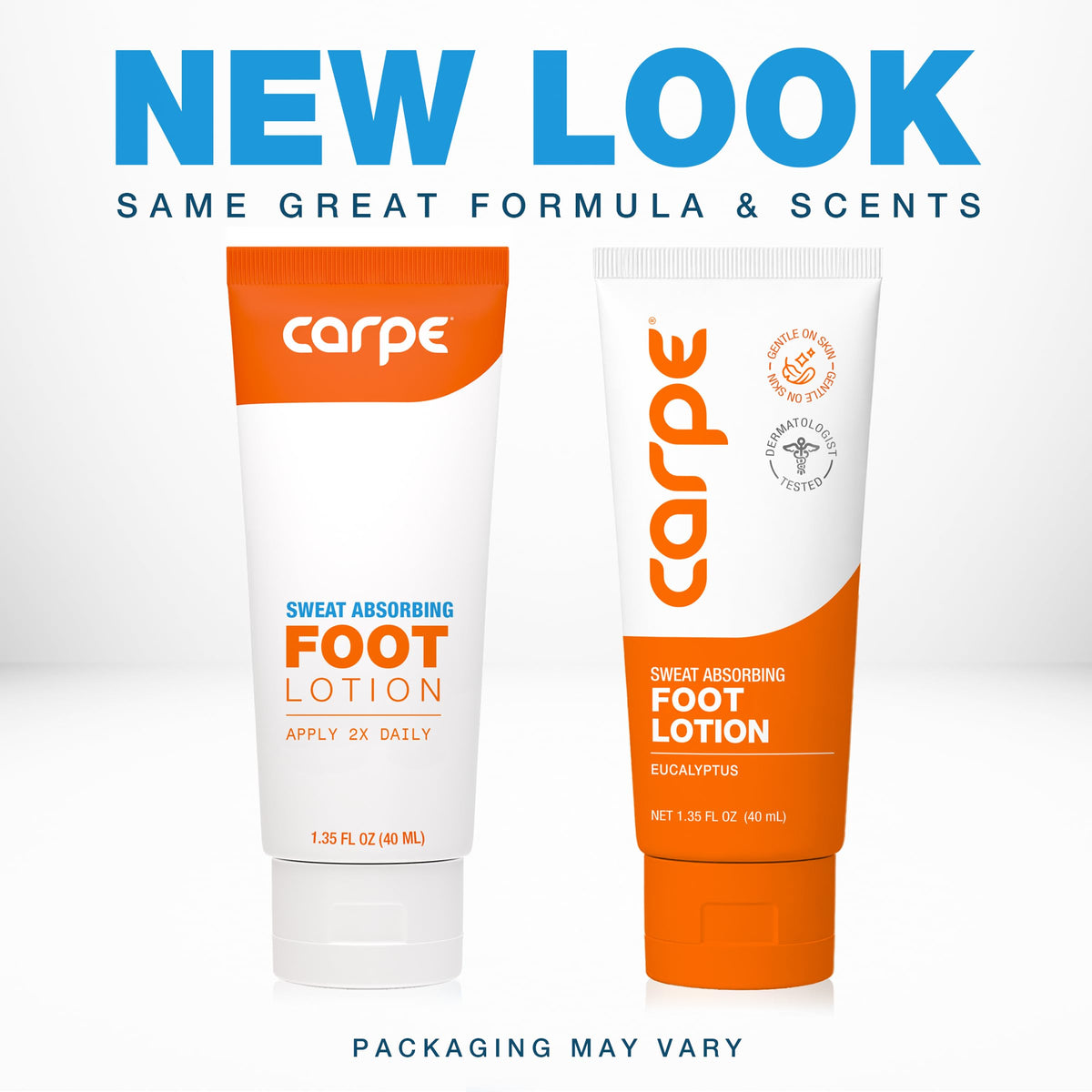 Carpe lotion texture close-up illustrating quick-dry, non-greasy finish