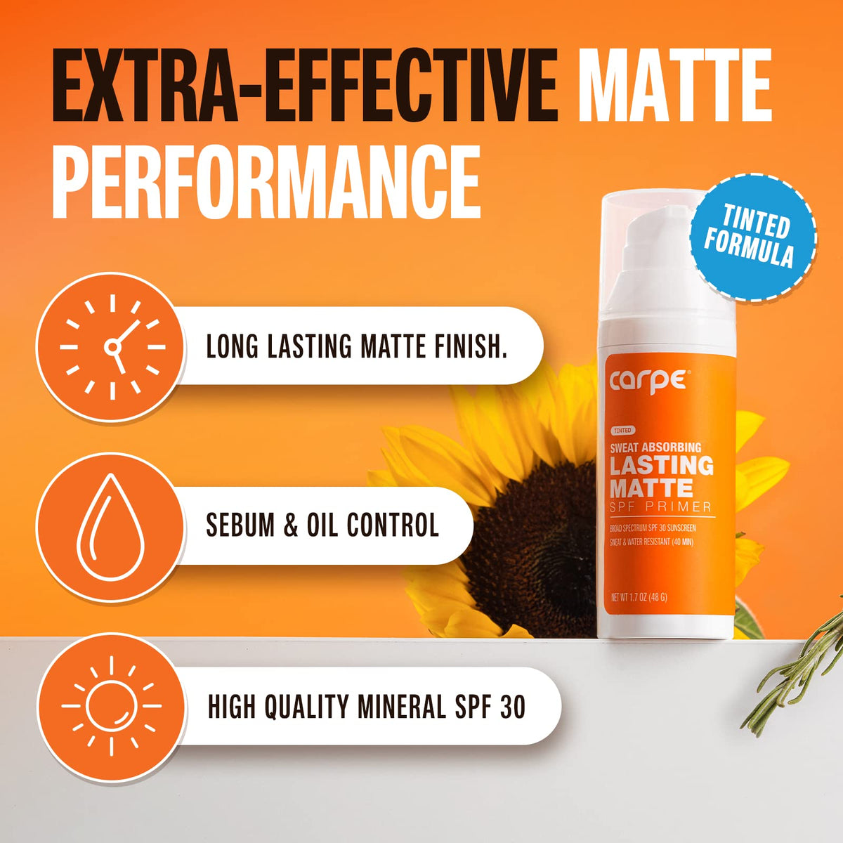 Carpe primer texture close-up illustrating smooth blendability and finish