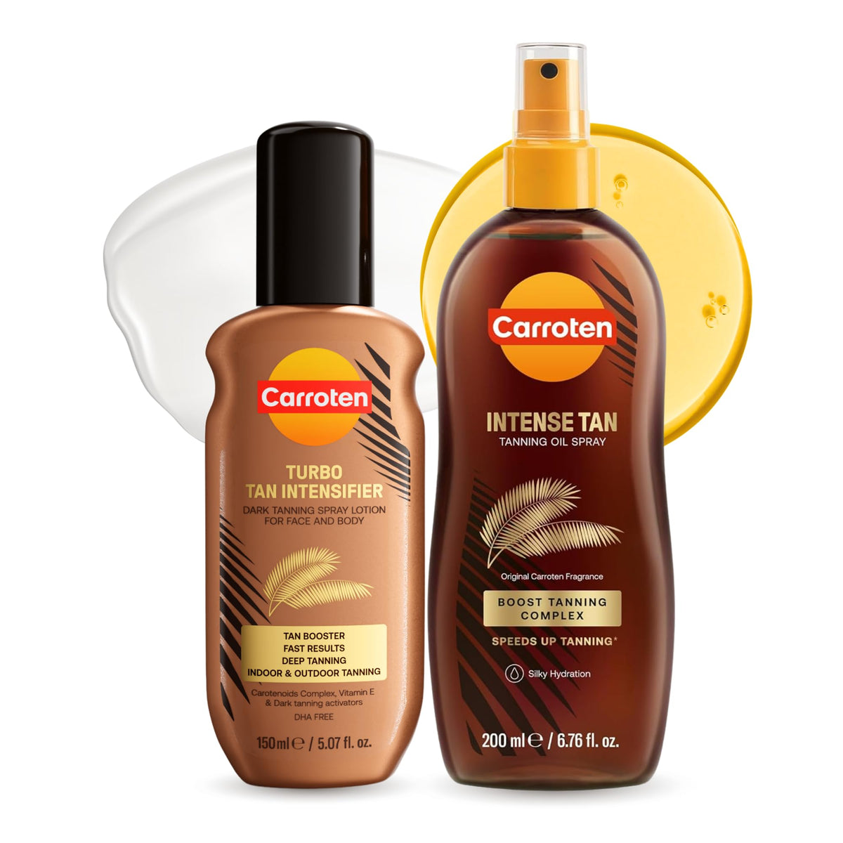 Carroten front packaging duo showing both bottles and benefits