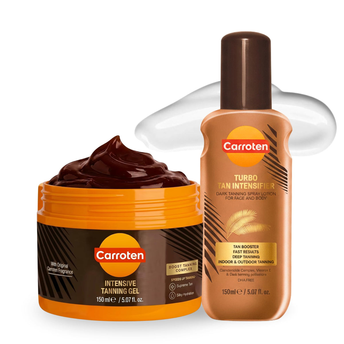 Carroten front packaging showing both bottles for quick routine benefit