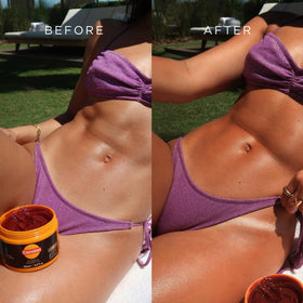 Carroten gel texture close-up highlighting smooth spreadability