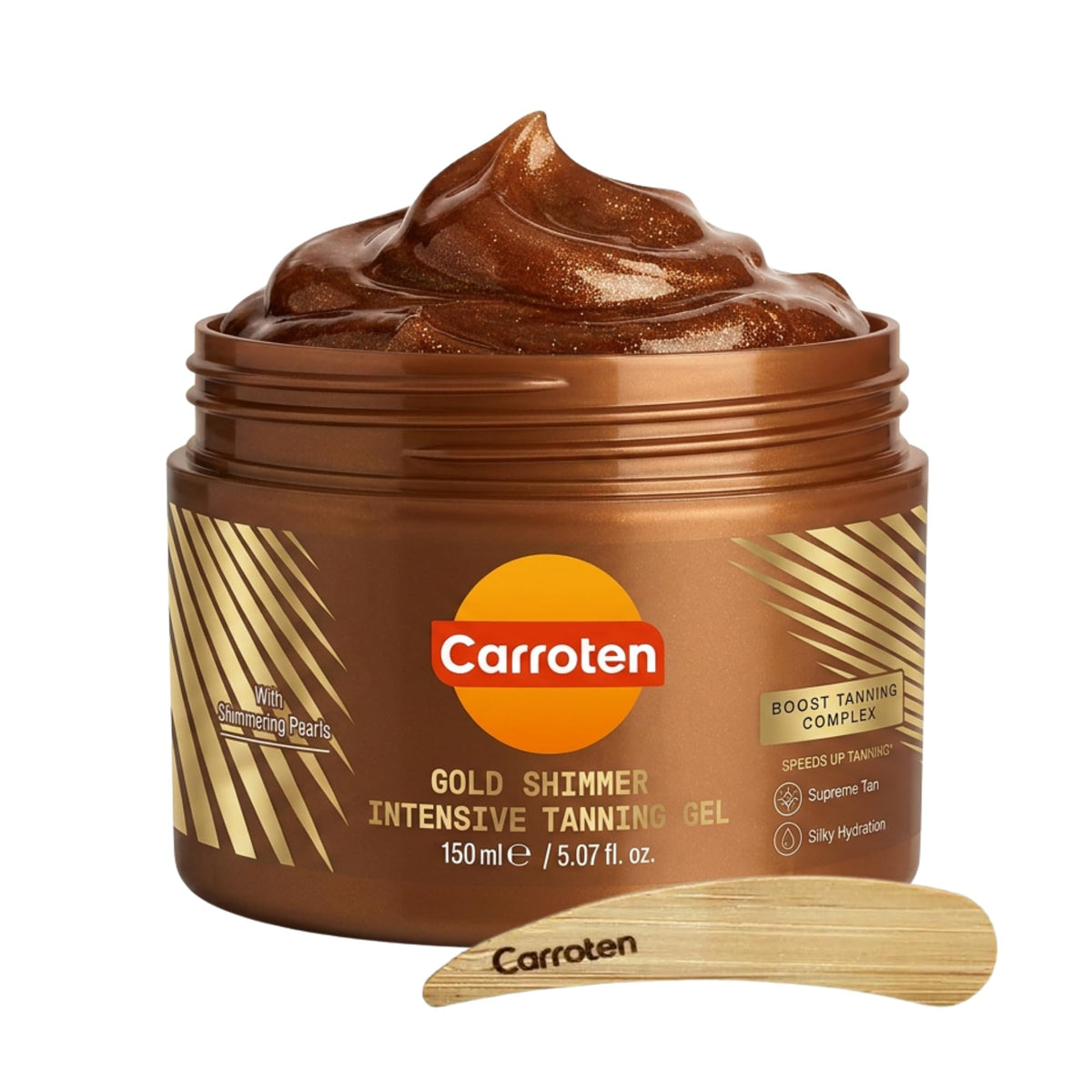 Carroten front packaging showing tube and brand for visible product identity and appeal