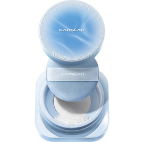 CARSLAN front packaging showing translucent powder and compact benefit