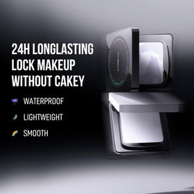 CARSLAN pressed powder texture close-up demonstrating ultra-fine finish benefit