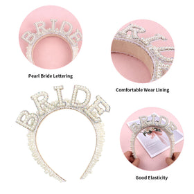 Casoty headband in reception setting showing elegant accessory for events