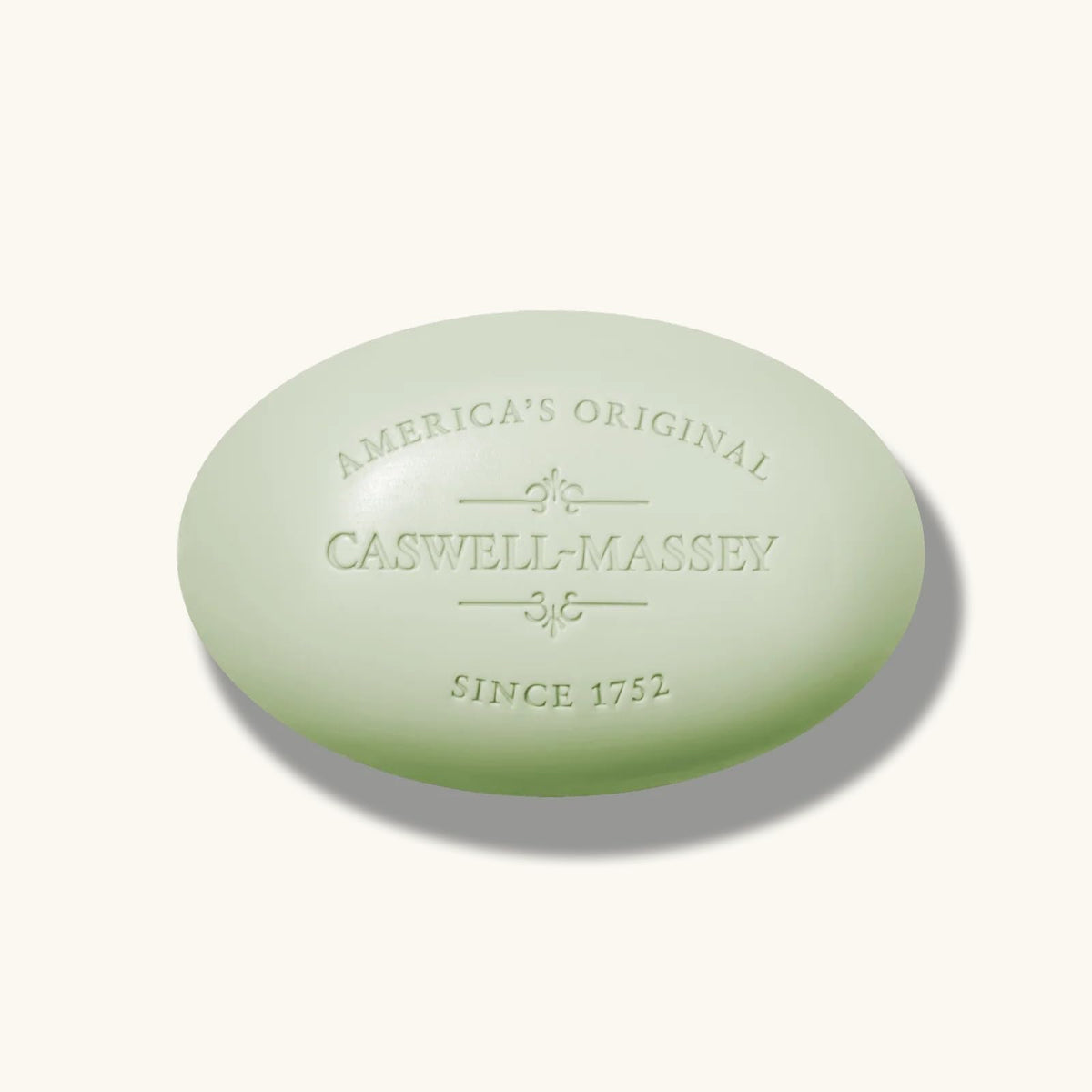Caswell-Massey individually wrapped soap, emphasizing hygienic travel-ready packaging