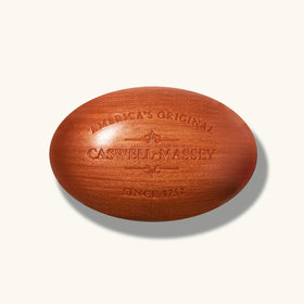 Caswell-Massey bar placed in a bathroom setting conveying daily ritual luxury