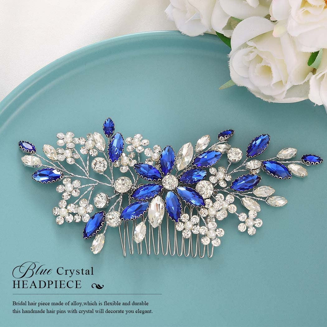 Catery bride wearing comb at event showing how it complements wedding attire